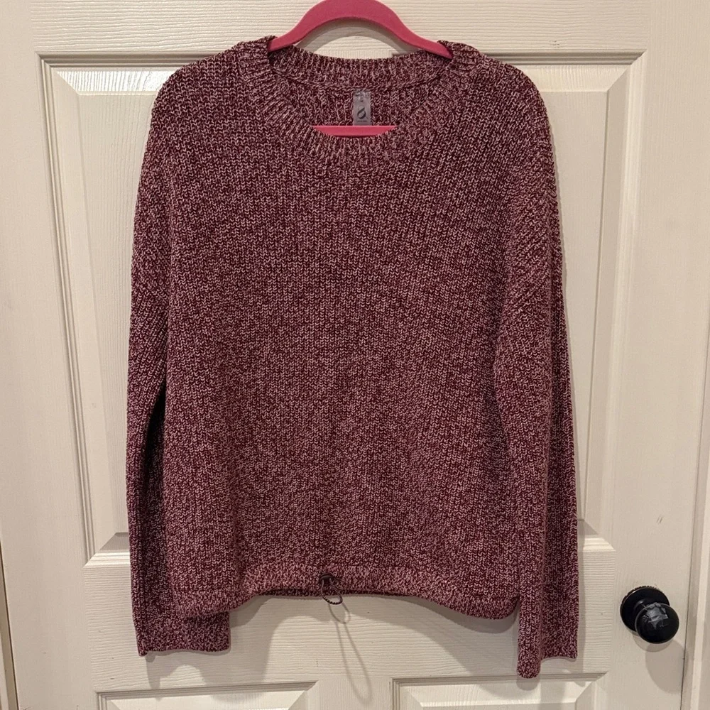 Lou & Grey marled drawstring hem sweater, medium - Picture 2 of 6